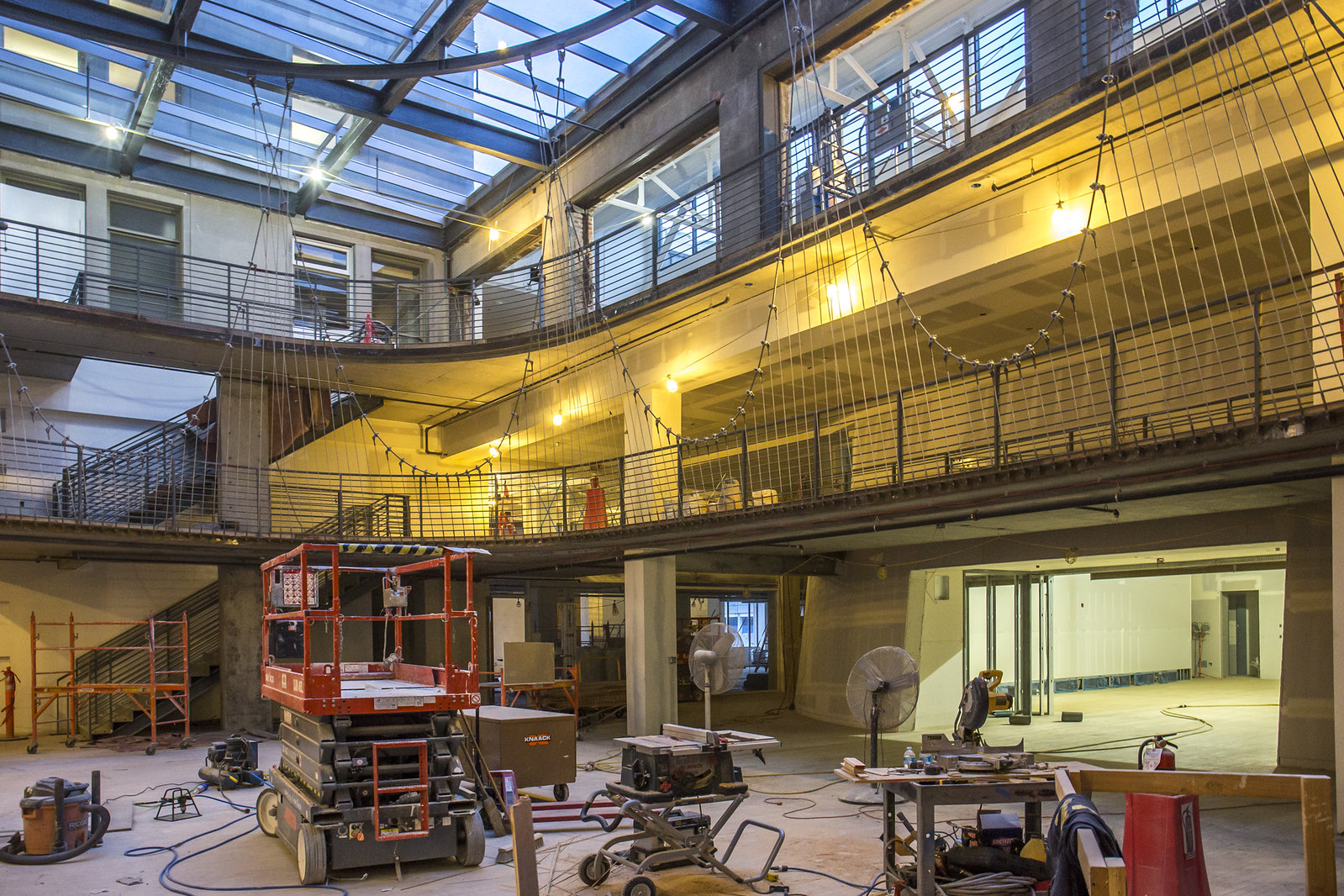 Main Atrium under construction
